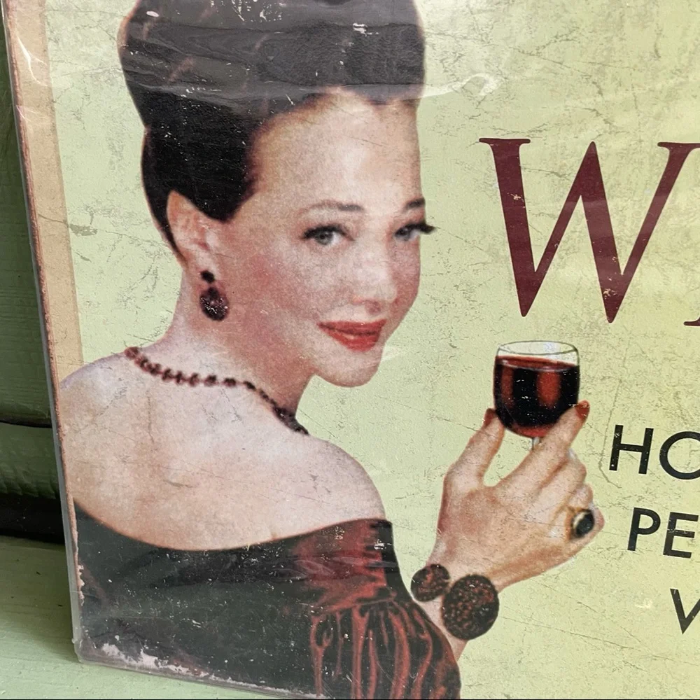 NEW Wine How Classy People Get Wasted Metal Sign